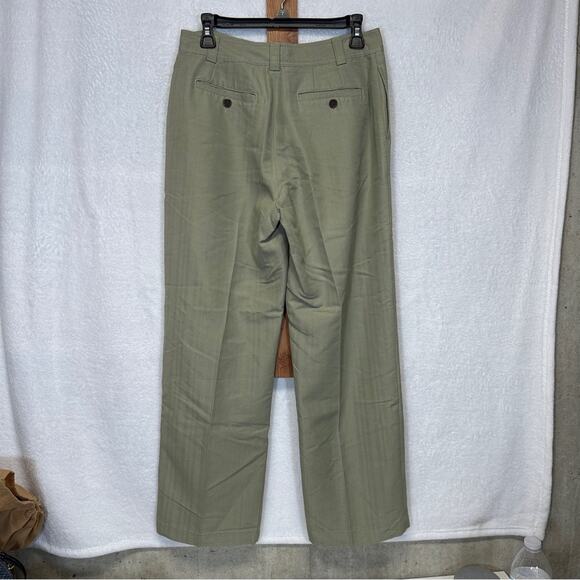 Vintage Caribbean Joe Olive‎ Green Mid Rise Straight Leg Pants Size 8 - Picture 4 of 9